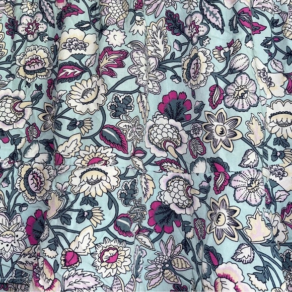 Loft Light Blue Layered Floral Skirt - Picture 2 of 4